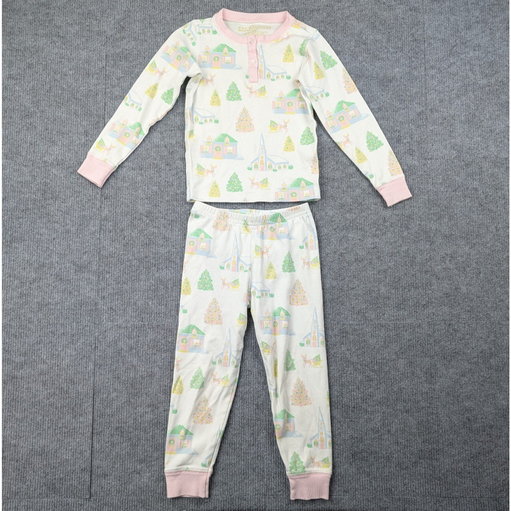 The Beaufort Bonnet Company Kids 4T Pima Cotton Long Johns Pastel Cozy Natural